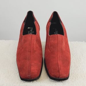 Aquatalia By Marvin K. Suede Wedge Shoes